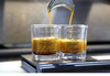 BCnmviku Espresso Shot Glasses Measuring Cup Liquid Heavy Glass for Baristas 2oz for Single Shot of Ristrettos (2 pack)