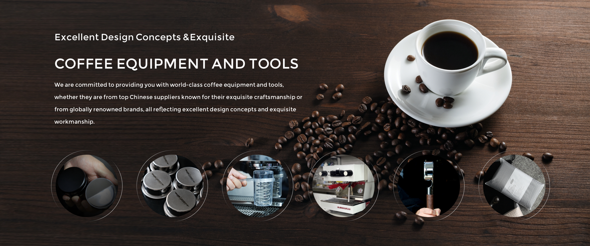 professional coffe equipment and espresso accessories